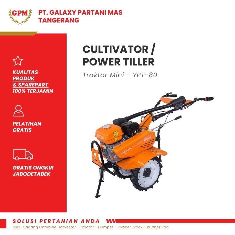 Cultivator / Power Tiller / Traktor Mini - YPT-80