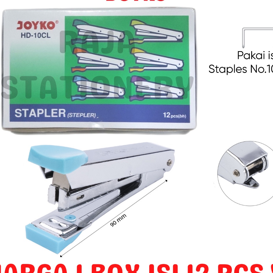 

PANAS STAPLER HD1 KECIL STEPLER NO1 ALAT STEPLES HEKTER HD1CL LUSIN 12PCS