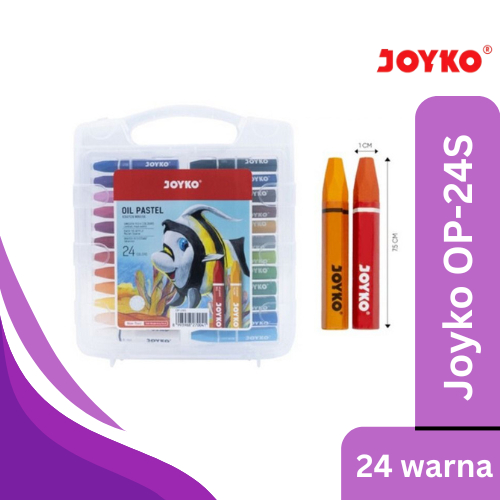 

Krayon Minyak Joyko 24 Warna (OP-24S Oil Pastel Crayon)