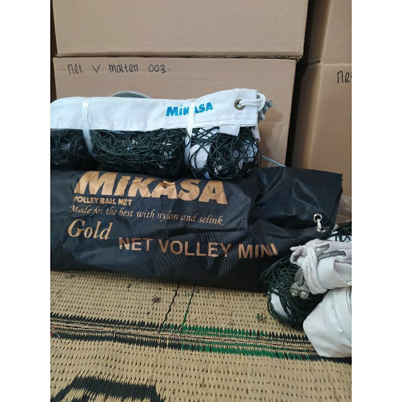 Net Voli MIKASA GOLD mini bola plastik Seling baja
