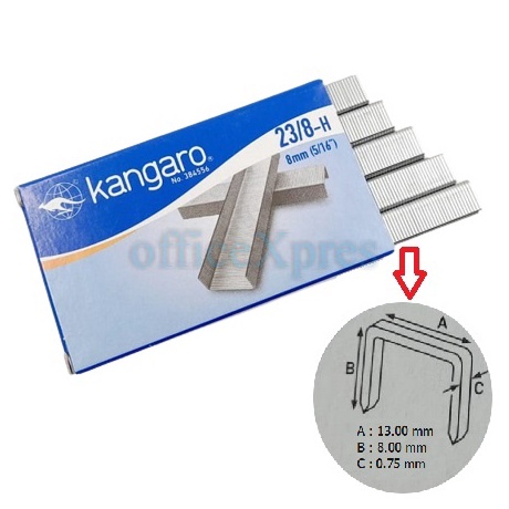 

MAKSIMAL Isi Stapler Staples Heavy Duty Staples 238128 Kangaro Refill Heavy Duty Stapler