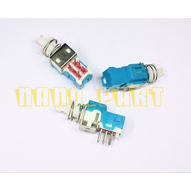 switch dpdt 6pin 2x3 no self locking saklar dpdt momentary mini