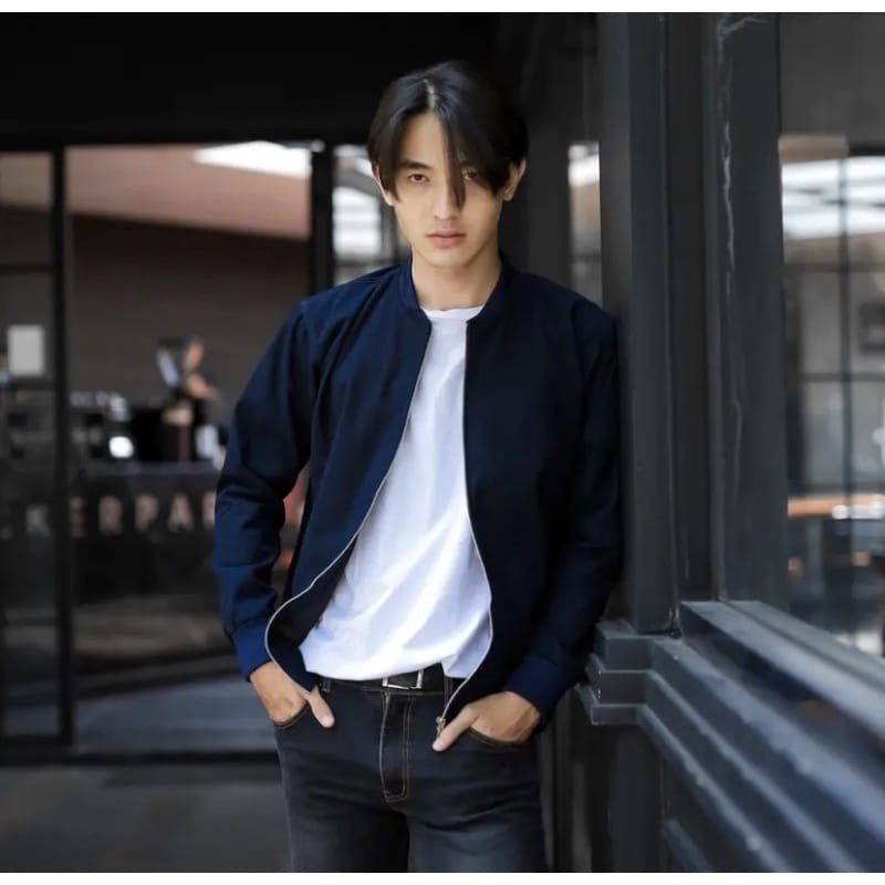 Jaket bomber kanvas premium - Jaket bomber pria - Bomber pria kanvas