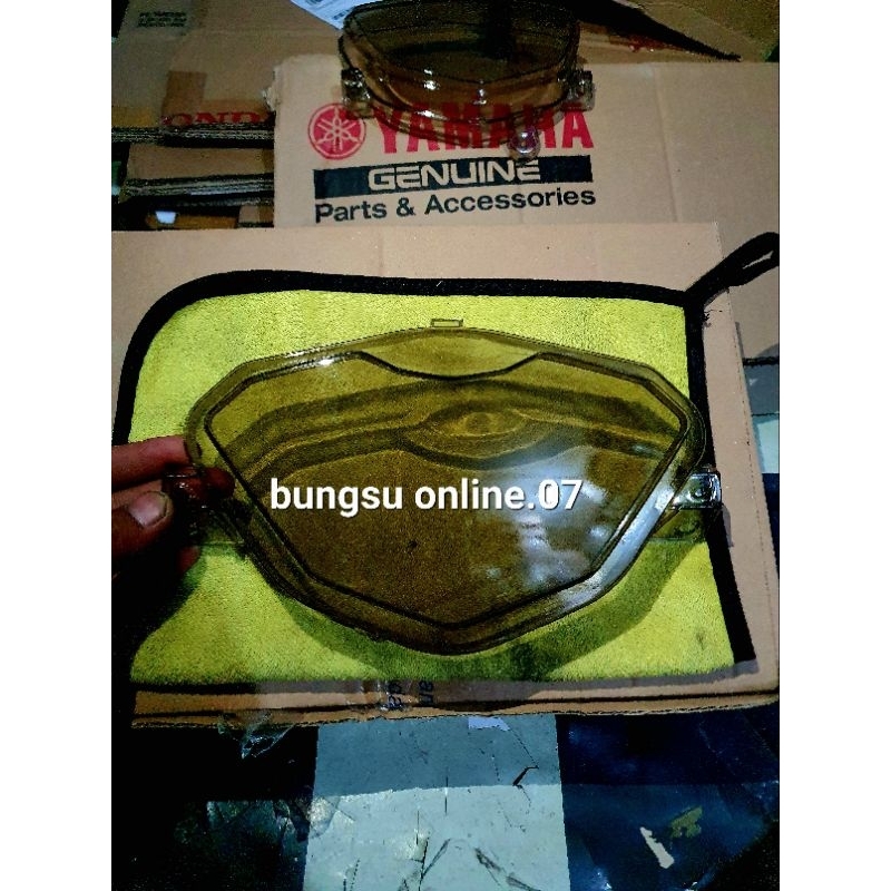 KACA MIKA SPEEDOMETER SUPRA X 125 FI 2014 2022 HITAM SMOKE