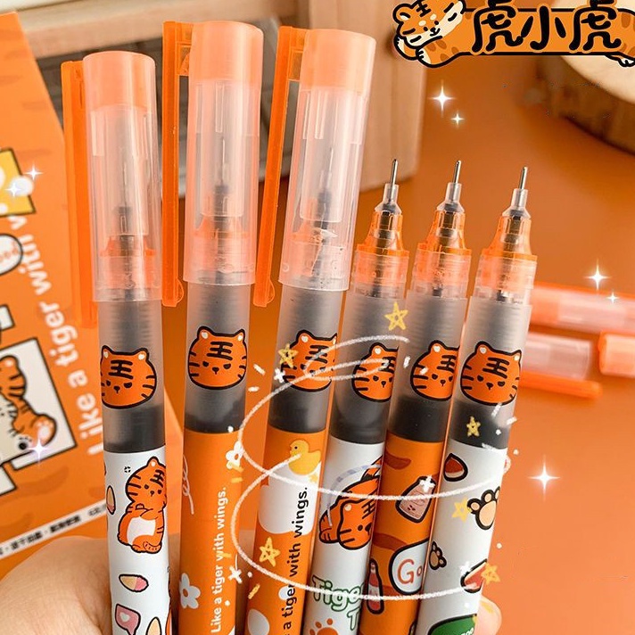 

SUPER DISKON Pena motif kartun 1 box isi 6btg pen tinta cairpulpen gel5mm