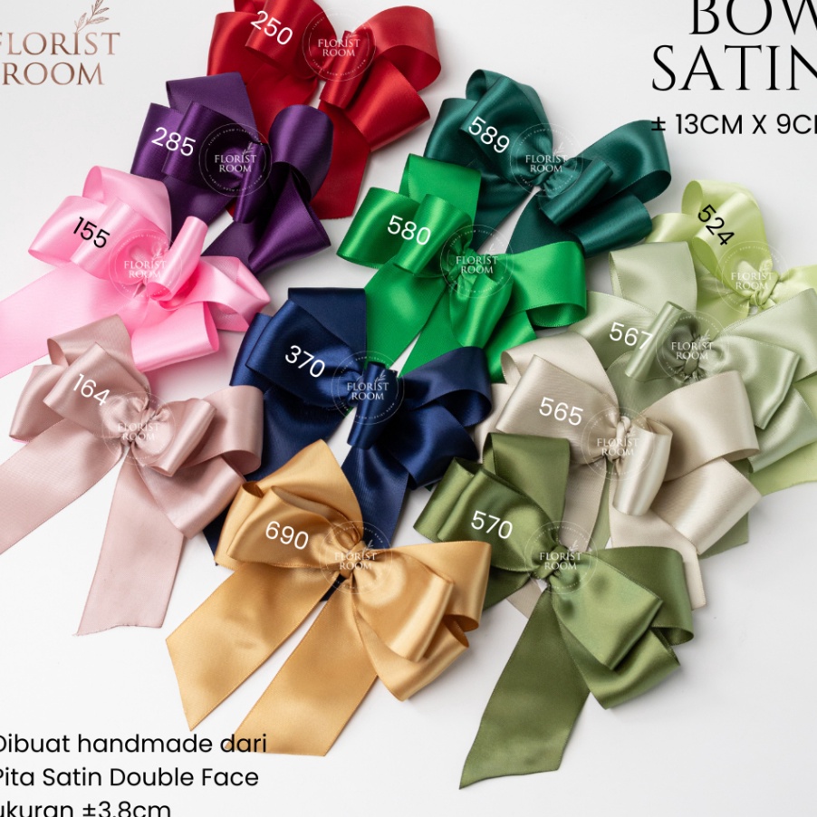 

SERBA SERBI PO Bow Satin isi 2PcsPack Pita Jadi Ribbon