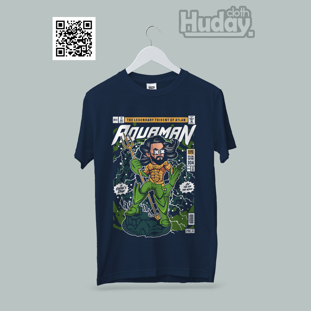 kaos aquaman baju distro premium cotton atasan pria wanita cod