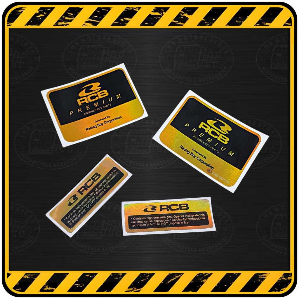Stiker Sticker Tabung Sok Shock Belakang Logo RCB VD SERIES