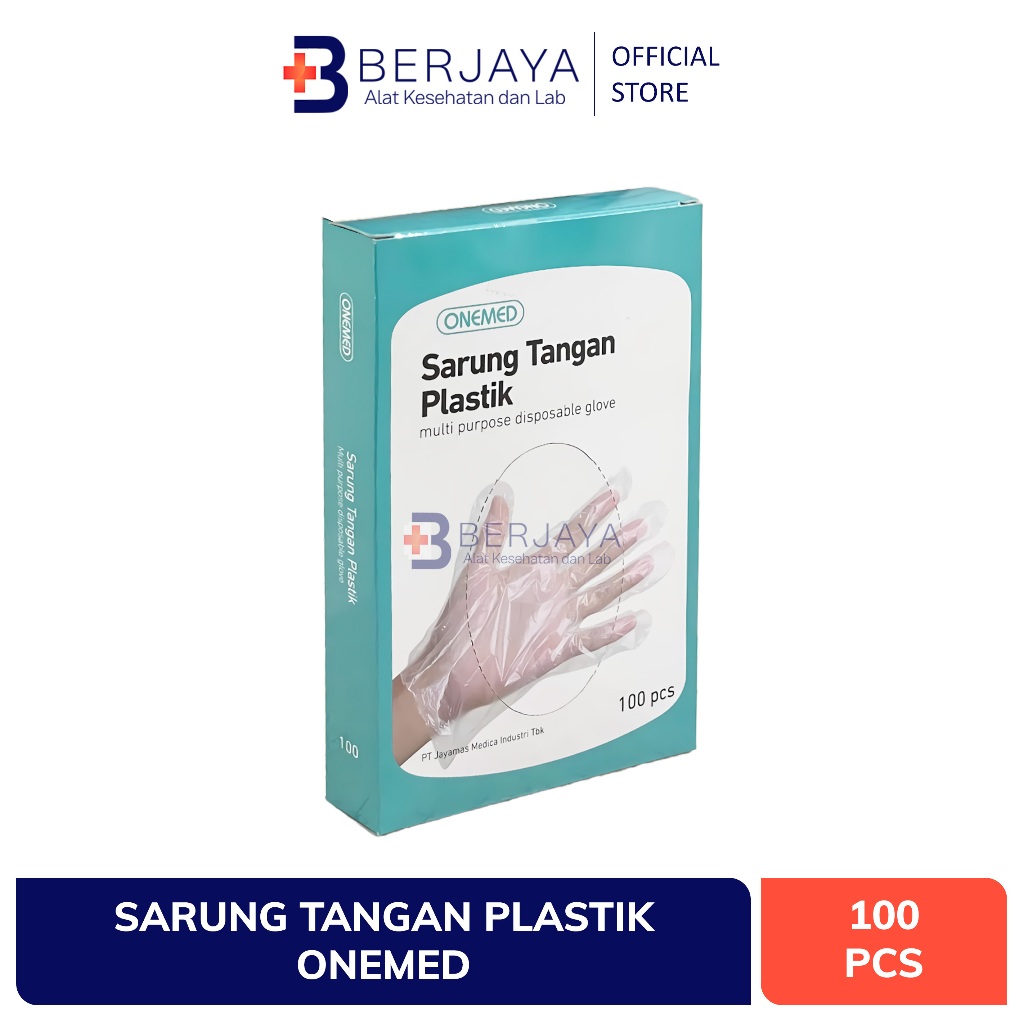Sarung Tangan Plastik / Multi Purpose Disposable Glove isi 100 pcs Onemed