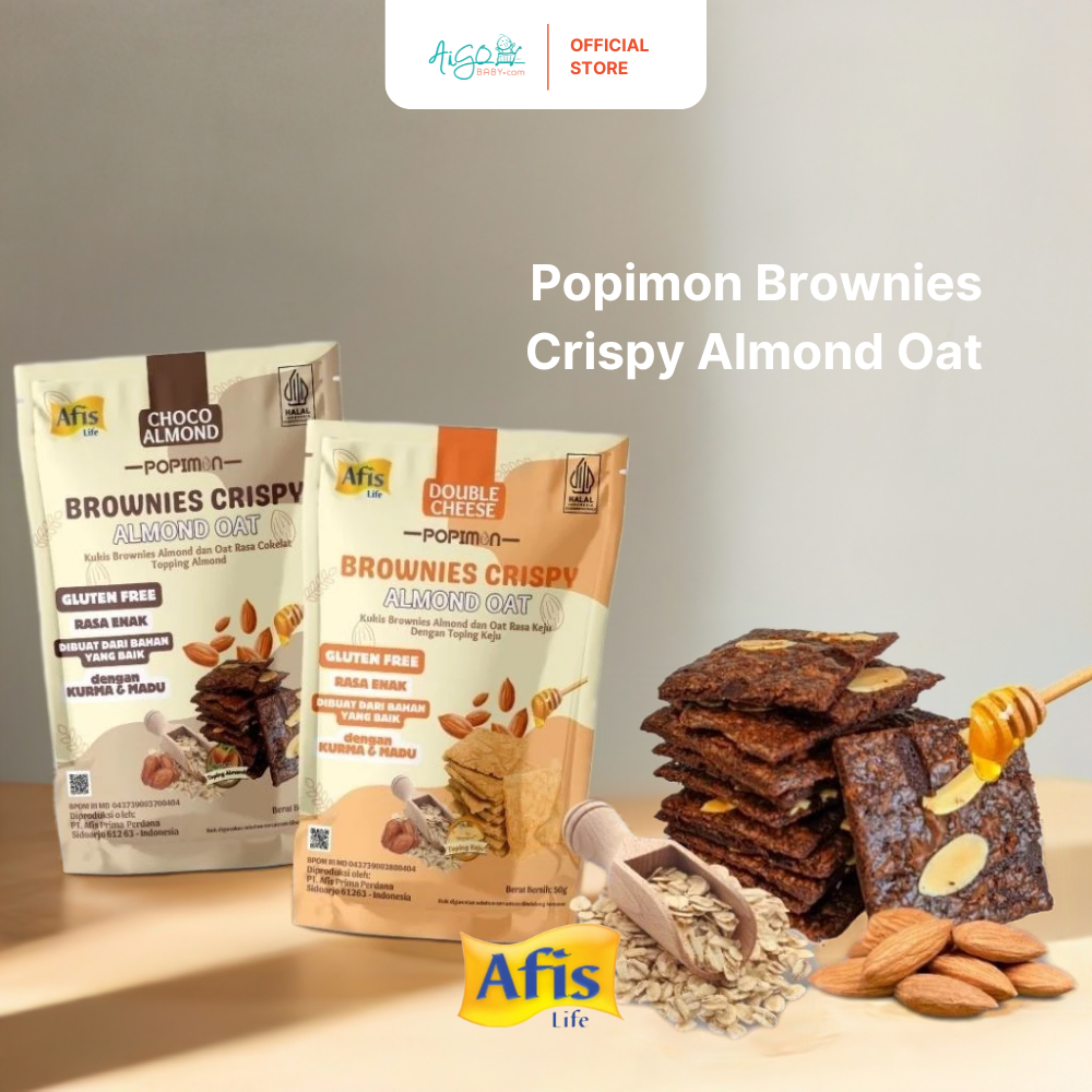 

Afis Life - Popimon Brownies Crispy Bebas Gluten (Almond Oat)