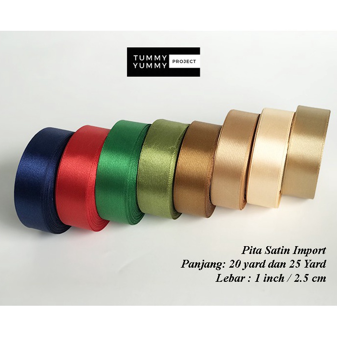 

SUPER DISKON PITA SATIN 1 25 cm 1 ROLL 2 yard