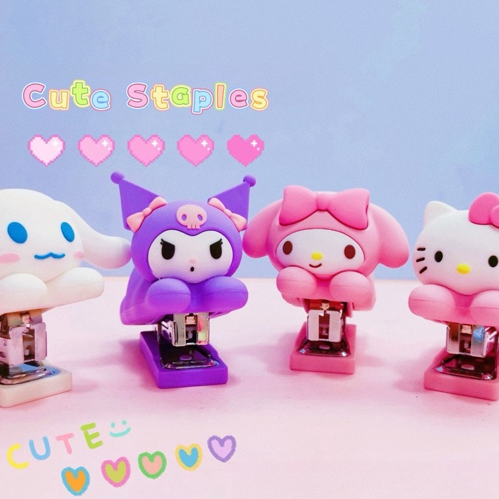 

PROMO SUPER Staples 3D Sanrio Big Size Hekter Cute Melody Kuromi Cinnamoroll Hello Kitty