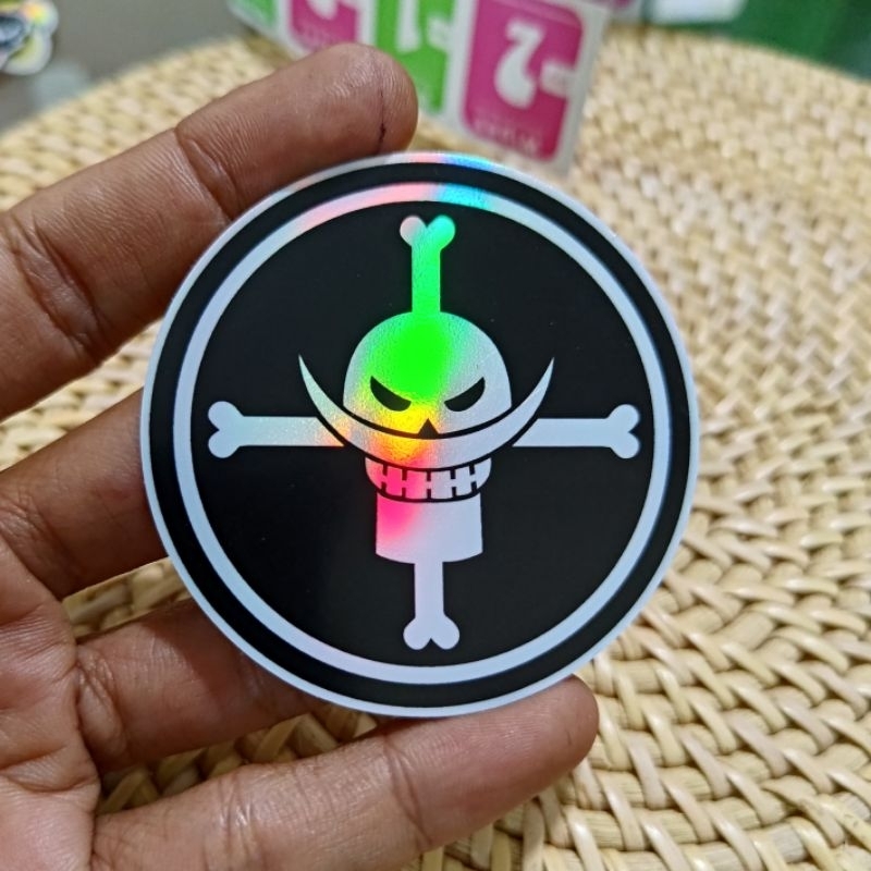 

sticker logo one piece aneime