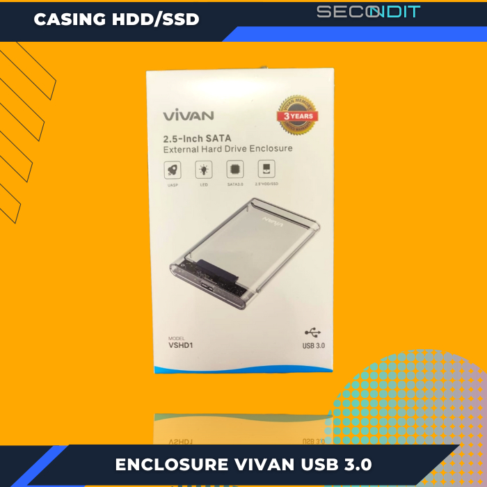 ENCLOSURE CASING HDD SSD EKSTERNAL SATA USB 3.0