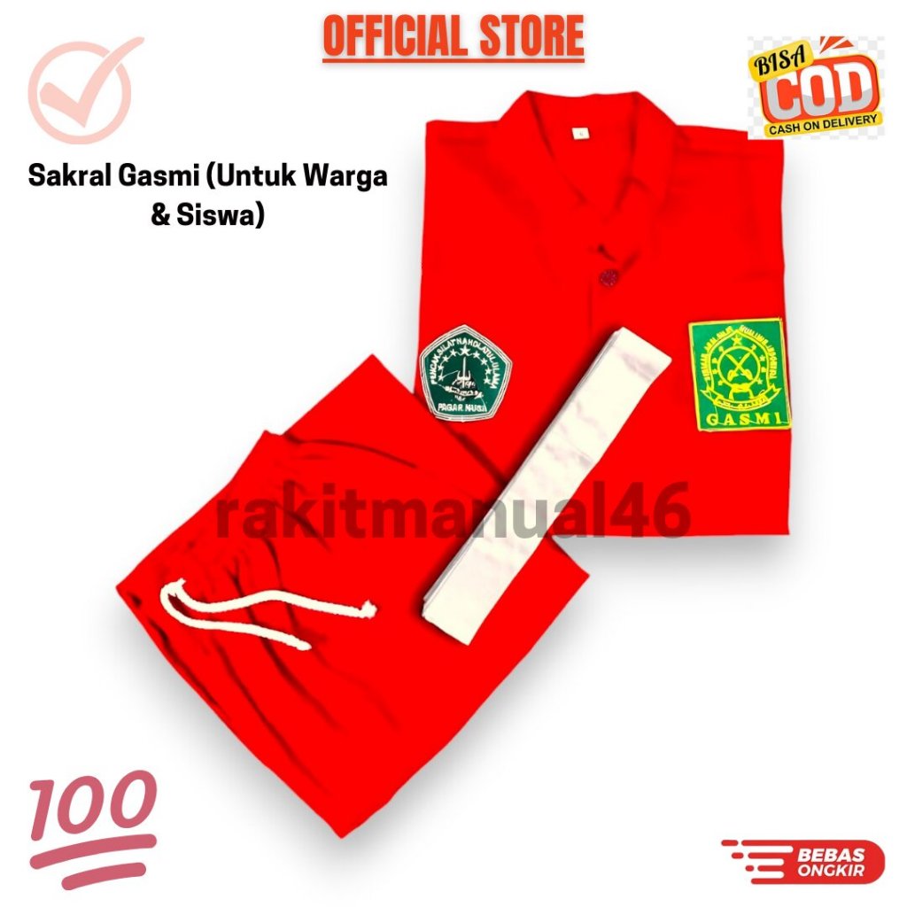 Seragam Pencak Silat Gasmi + Sabuk / Baju Silat Gasmi / Sakral Gasmi