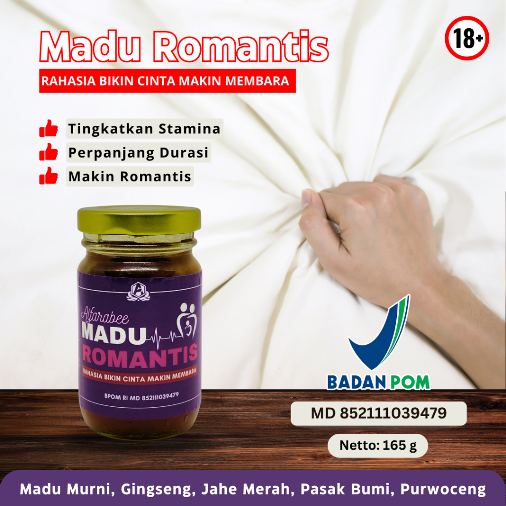 

Madu Romantis - Madu Perpanjang Durasi Untuk Pria dan Wanita (165g)