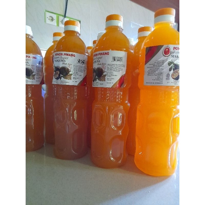 

Sirup markisa pohon pinang sebotol isi 1 Liter