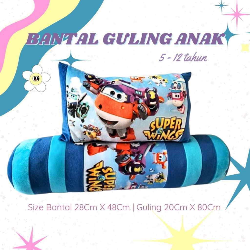 Fthn BANTAL GULING ANAK JUMBO UNTUK USIA 5 TAHUN KEATAS SAMPAI 12 TAHUNAN/MOTIF KARAKTER /BAHAN