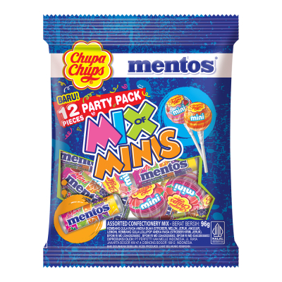 

Mentos Chupa Chups Permen Party Pack Mix of Minis 96 g