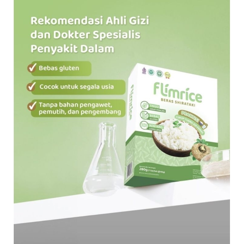 

Flimrice nasi shirataki instan