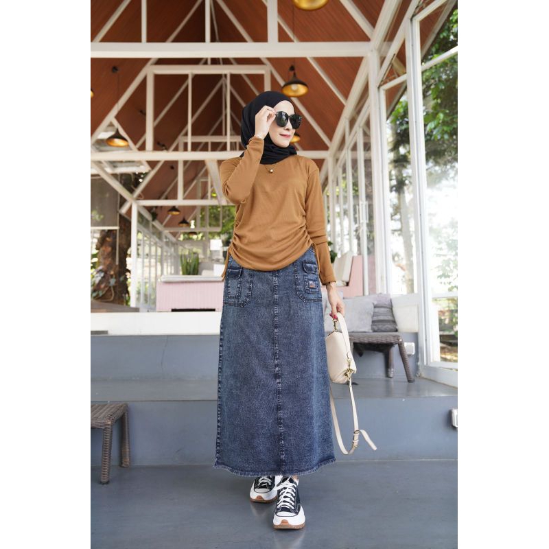 ROK JEANS, SKIRT JEANS GYL