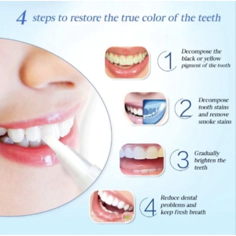 Efero Teeth whitening pen cleaning serum penghapus plak noda gigi