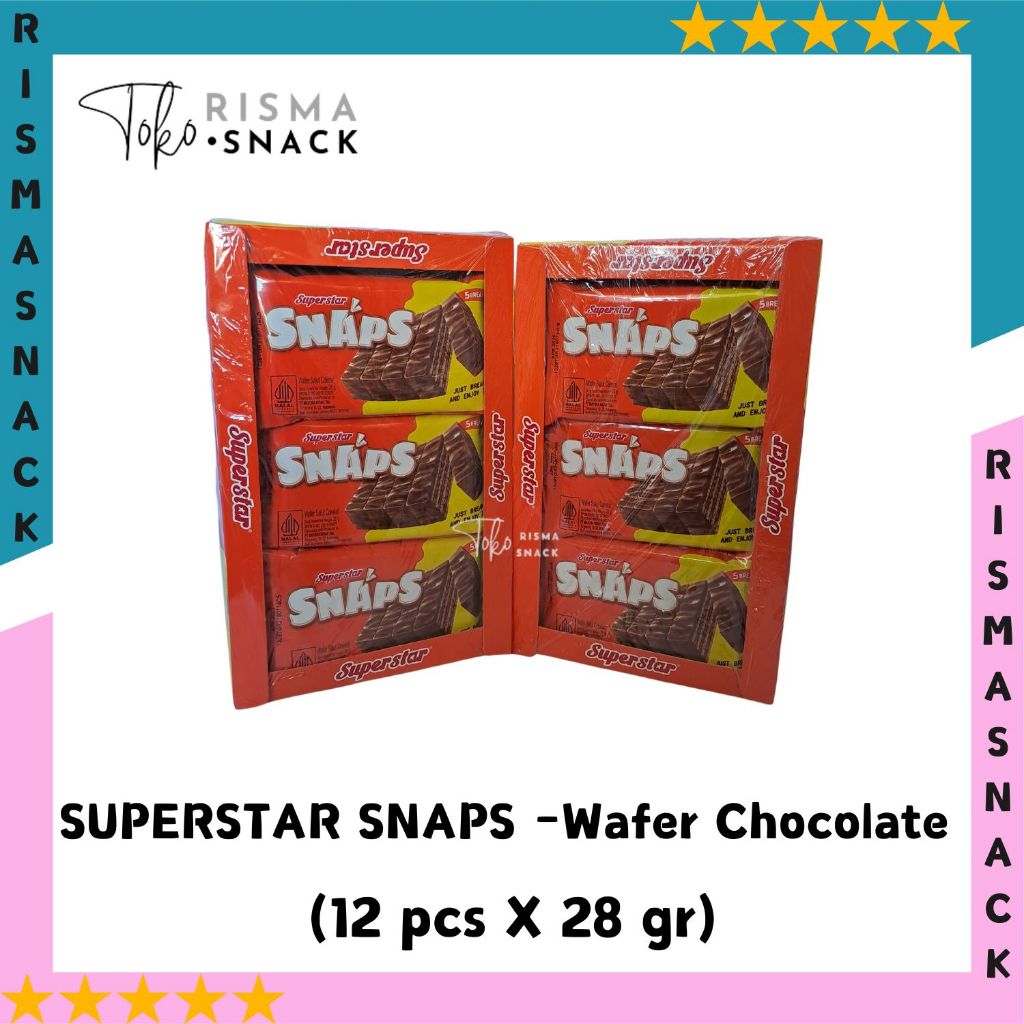 

Superstar Snaps Triple Chocolate kemasan (12pcs x 28gr)