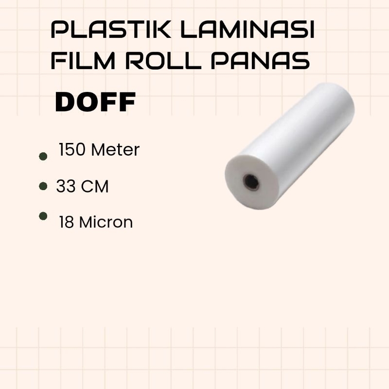 

Plastik Laminasi Thermal Doff 18 mic ( 33 cm x 150 m)