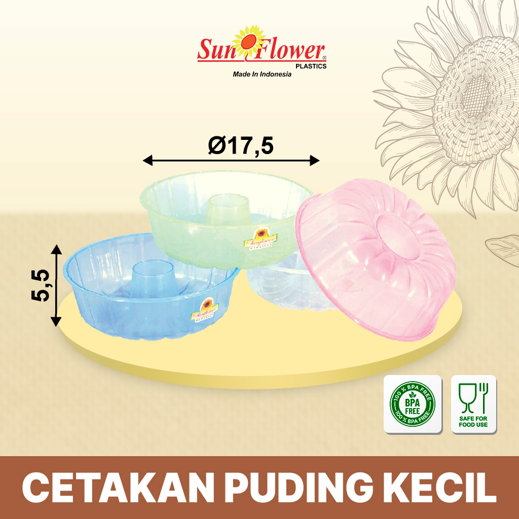 (6 PCS) Cetakan Pudding Kecil / Cetakan Agar-Agar Plastik / Kitchenware Cetakan Puding Cantik / Ceta