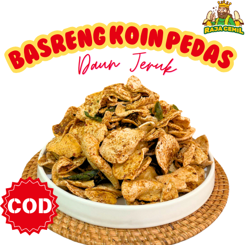 

Basreng Koin Pedas Daun Jeruk Renyah Bumbu Melimpah