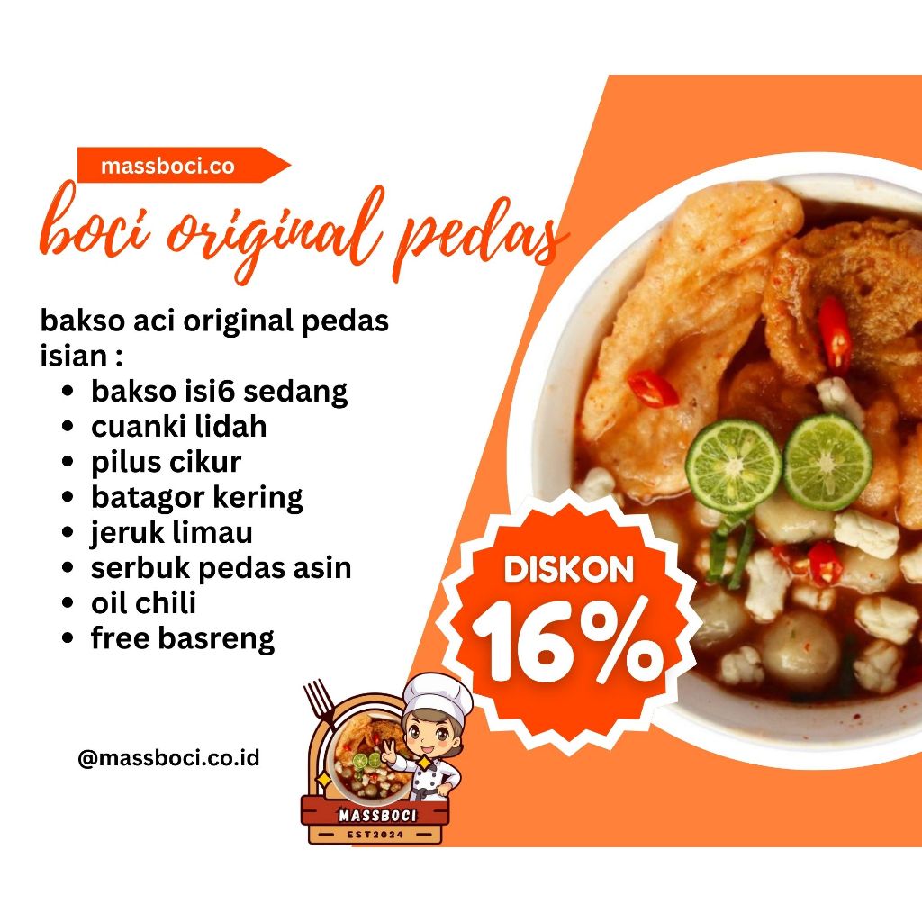 

BOCI ORIGINAL PEDAS/BOCI AYAM TANPA SUWIR/BOCI SEHAT