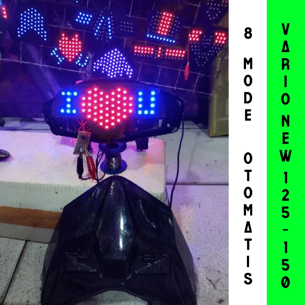 Stoplamp Lampu running Vario new 125 vario150 5 tr 8 mode otomatis PNP