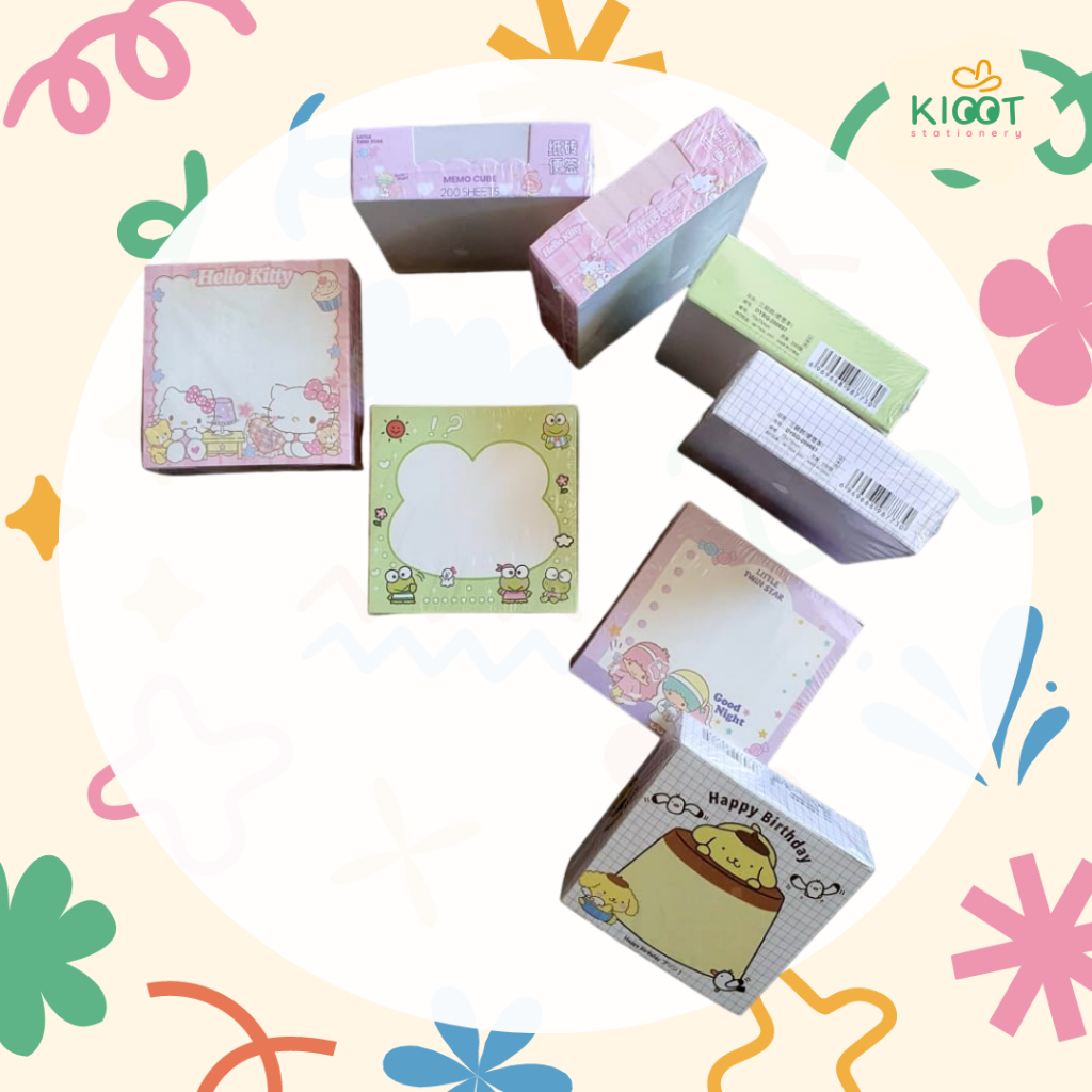 

Kioot - Memo Pad Catatan Kecil Buku Mini Notes Alat Tulis Sekolah Lucu Karakter Sanrio 200697