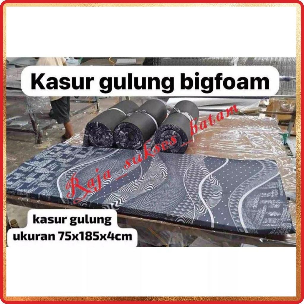 Kasur Lipat Tebal Anti Kempes Premium /  Matras Gulung / Kasur Lipat Gulung / Kasur Kosan-BATAM