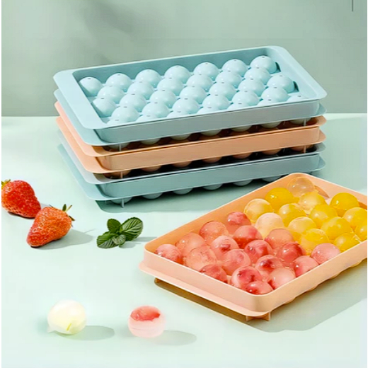 Cetakan Es Batu Bulat 33 Lubang JUMBO - Cetakan Es Batu - Cetakan Jelly Bulat - Cetakan Puding