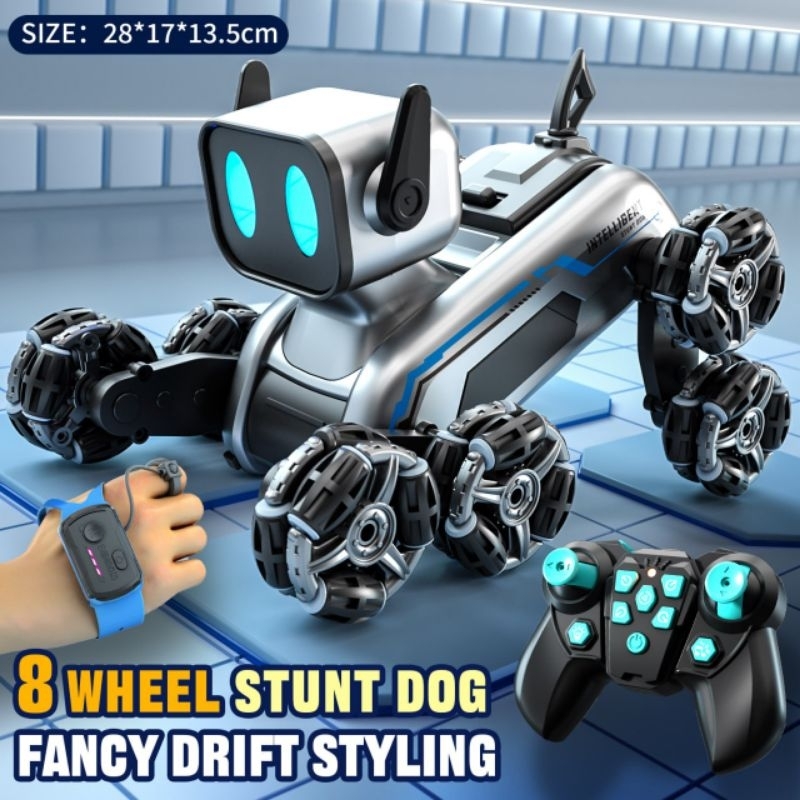 OCTO_PANDA - MAINAN RC ROBOT ANJING PINTAR MUSIK GESTURE SMART DOG MAINAN ANAK INTERAKTIF