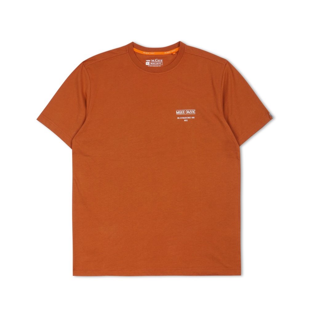 Kaos Original MGEE - Kaos Kasual Lengan Pendek Pria Original MGEE Oliver CKPR 121 Teracota