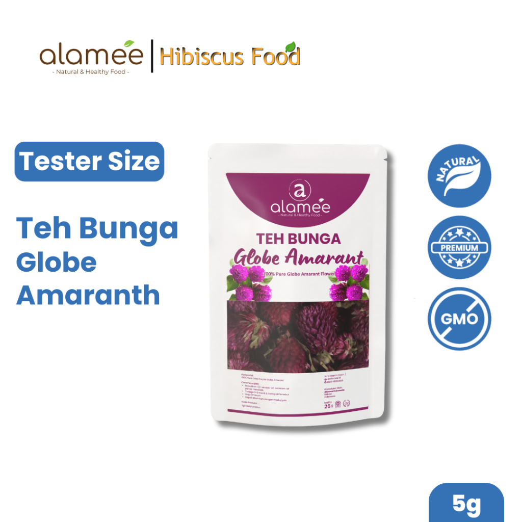 

Teh Bunga Globe Amaranth Tea Herbal Kering Organik Herbal Organic Asli Dried Flower Alami 5 Gr