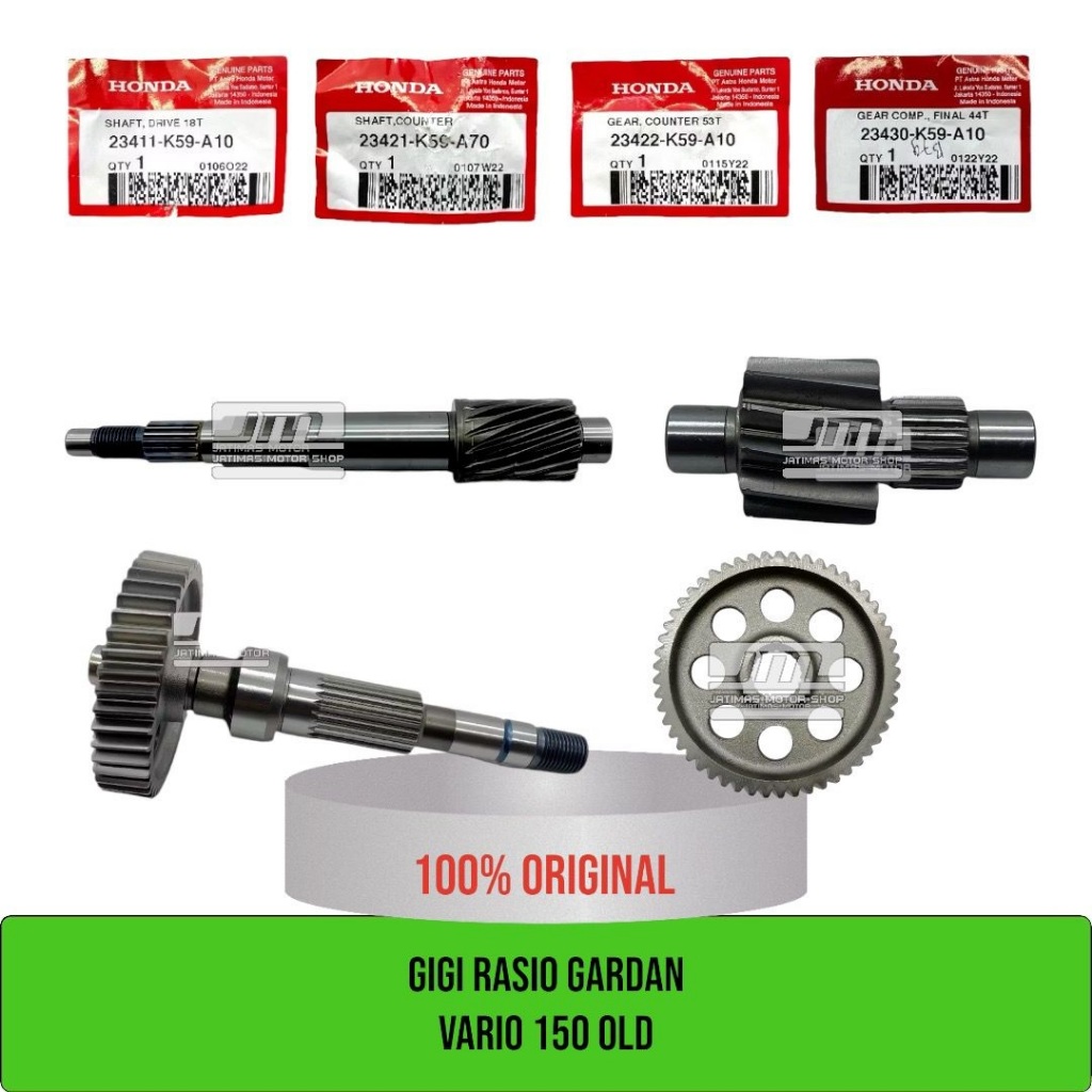 Rasio gardan vario 150 old 23411-K59-A10 23422-KZR-600 23430-K59-A10