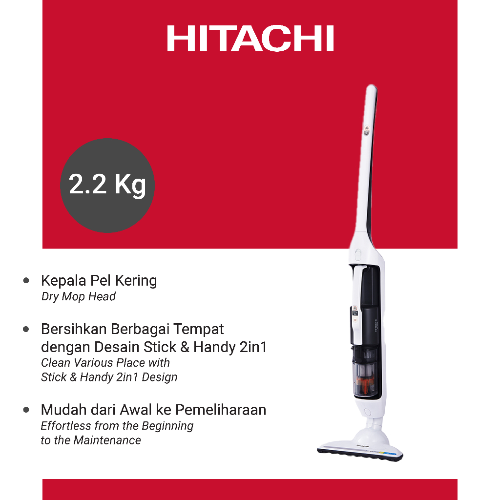 HITACHI Vacuum cleaner Cordless Stick 18 V PV-X90K