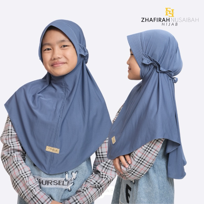 Zhafirah Nusaibah Hijab - Hijab Jilbab Kerudung  Instan Anak Daily Shafiyyah 7-12 Tahun