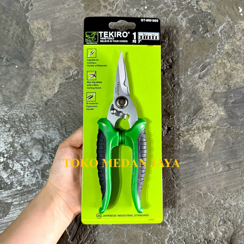 

GUNTING MULTIFUNGSI TEKIRO 7”INCH MULTIFUCTION SCISSOR 7” TEKIRO