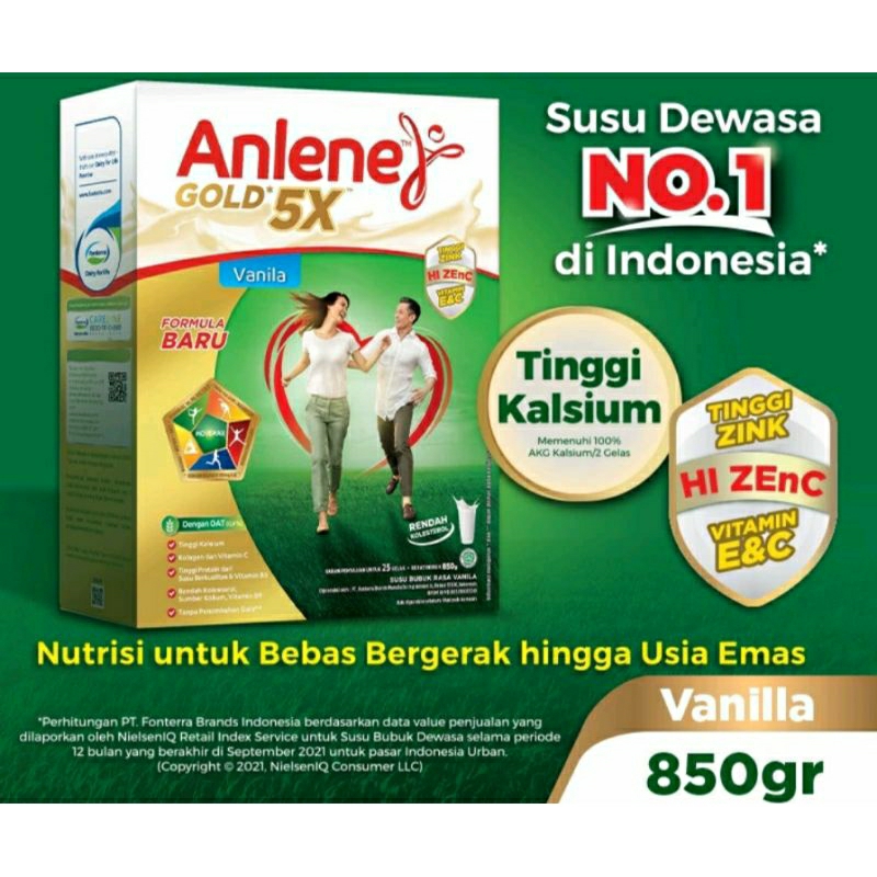 

Anlene Gold 5X Vanila 850gr