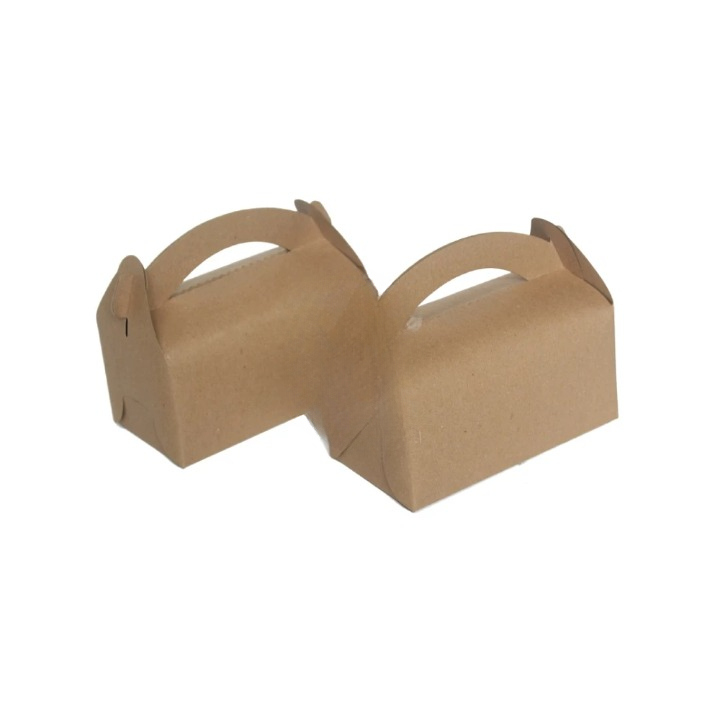 

10pcs snack box fried chicken box kotak ayam goreng laminasi gable box kraft ukuran 16x9x8cm