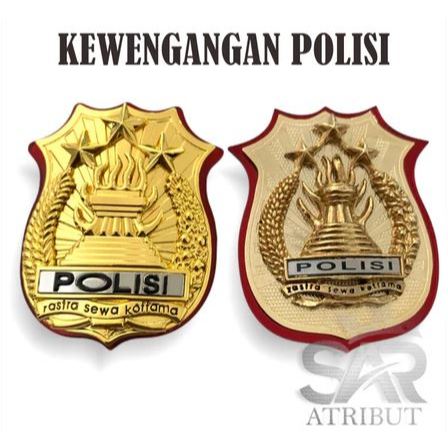 READY ATRIBUT POLRI / PIN POLRI / KEWENANGAN POLRI / KOPEL POLRI / ATRIBUT POLISI BAHAN LOGAM BERKUA