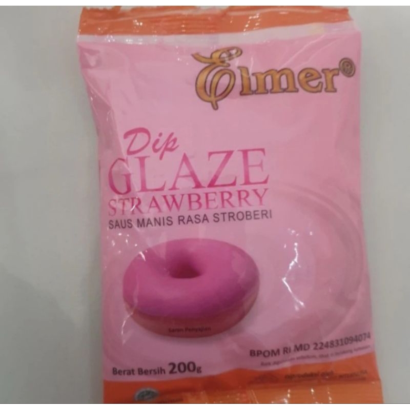 

Elmer Dip Glaze Strawberry 200 Gr