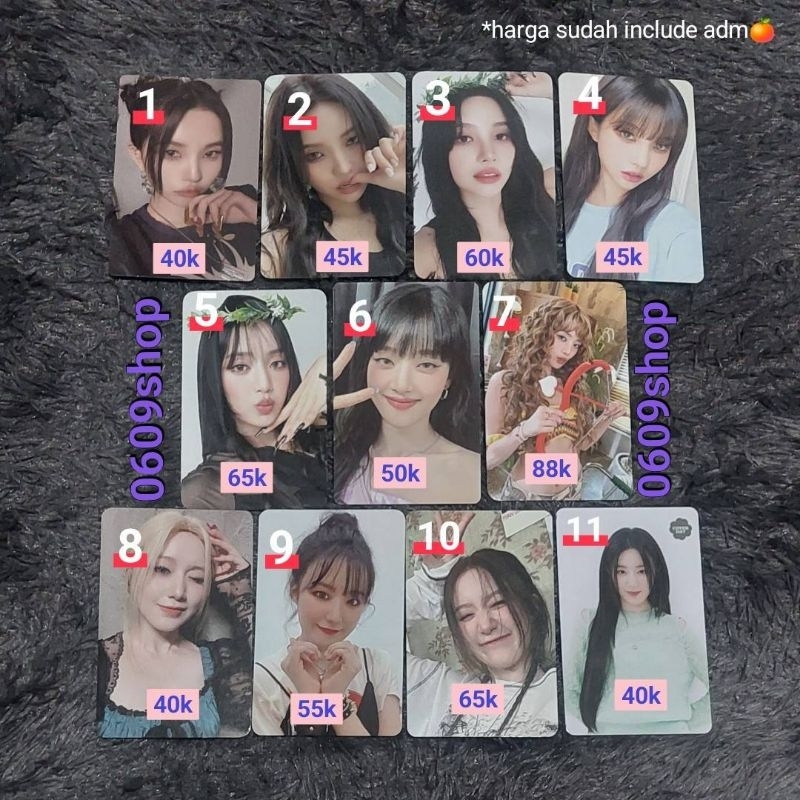 Photocard (G)I-DLE Miyeon Minnie Soyeon Yuqi Shuhua