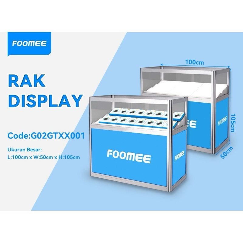 [FOOMEE] Rak Display Etalase Foomee
