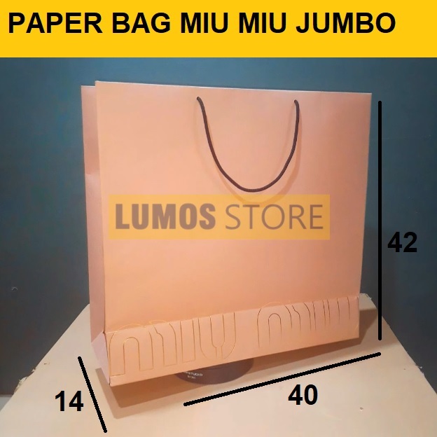 

Paper bag Miu miu jumbo premium original store