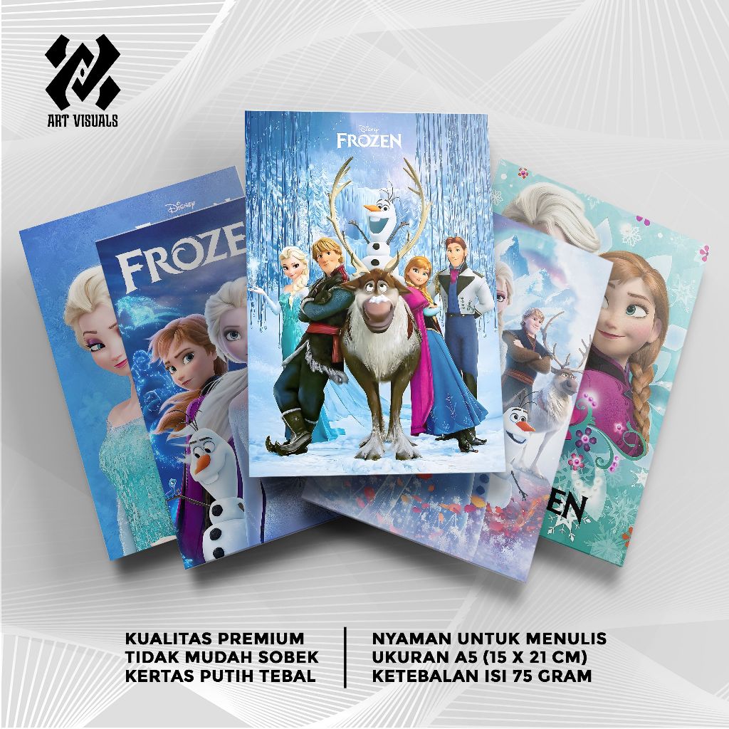 

Buku Tulis Custom Tema Frozen Terlengkap Termurah Model Bebas Pilih Foto / Buku Tulis Sekolah / Buku Catatan